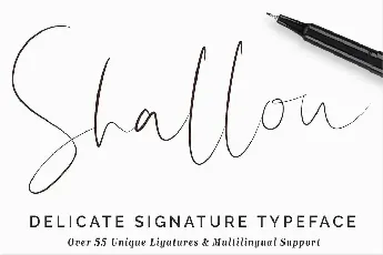 Shallou Signature font