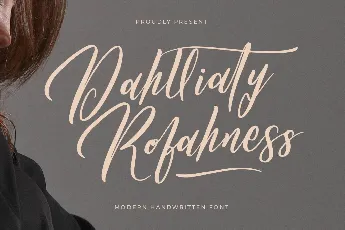 Dahlliaty Rofahness DEMO VERSIO font