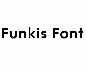 Funkis font