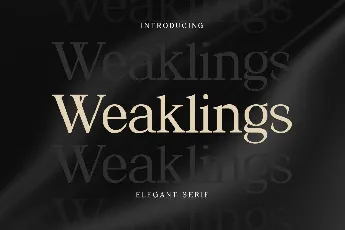 Weaklings font