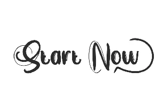 Start Now Demo font