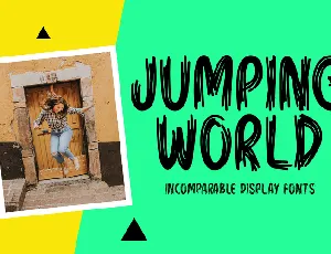 Jumping World font