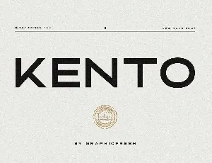 Kento font