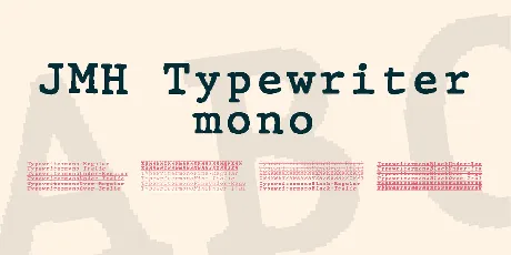 JMH Typewriter mono font