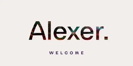 Alexer Family font