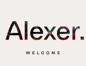 Alexer Family font