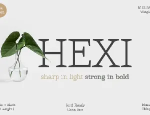 Hexi font