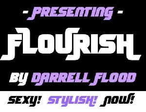 Flourish Display font