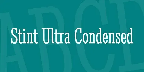 Stint Ultra Condensed font