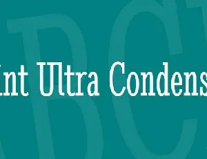 Stint Ultra Condensed font