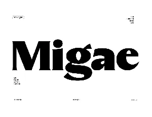 Migae font