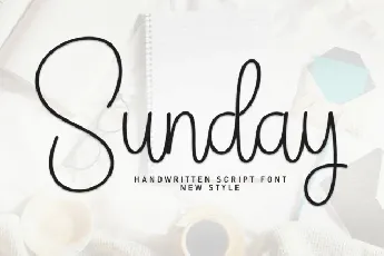 Sunday Handwritten font