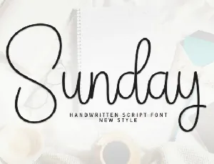 Sunday Handwritten font