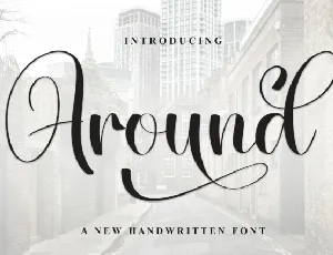 Around Calligraphy font