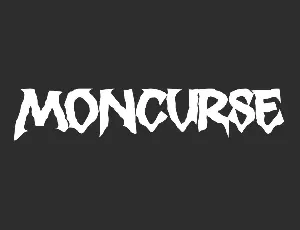 MoncurseDemo font