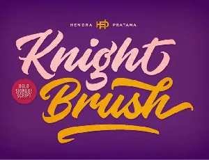 Knight Brush Free font