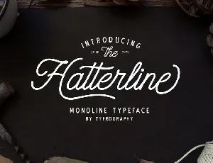 Hatterline font