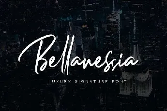 Bellanessia Signature Free font