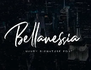 Bellanessia Signature Free font