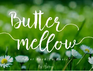 Butter Mellow font