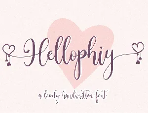 Hellophiy font