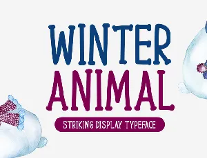 Winter Animal font