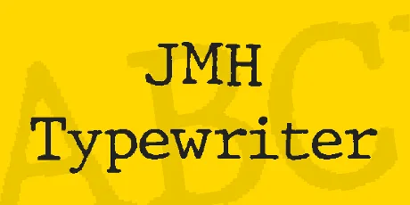 JMH Typewriter font