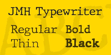 JMH Typewriter font