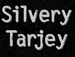 Silvery Tarjey font