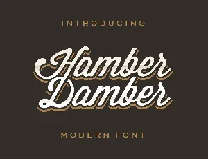 Hamber Damber font