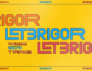 LETBRIGOR Typeface font