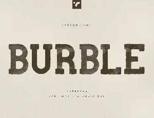 Burble font