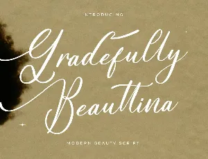 Gradefully Beauttina DEMO VERSI font