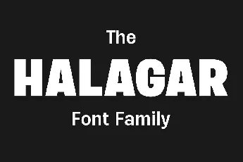 Halagar font