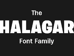 Halagar font