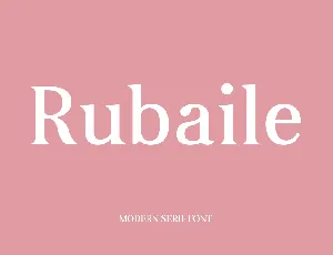 Rubaile font