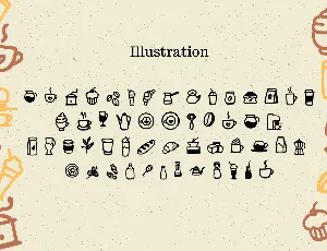 Coffee Mocca Illustration font