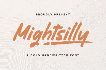 Mightsilly font