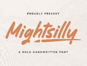 Mightsilly font