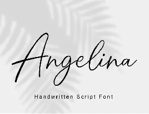 Angelina Script Font