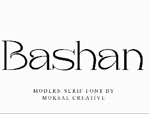 Bashan font