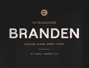 Branden font