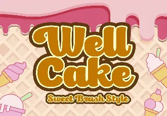 Well Cake font