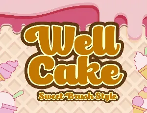 Well Cake font