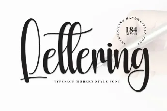 Lettering Script font