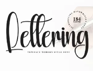 Lettering Script font