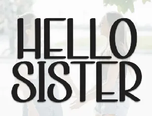 Hello Sister Display font