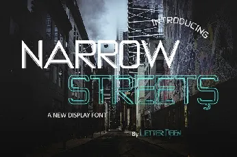 NARROW STREETS Display font