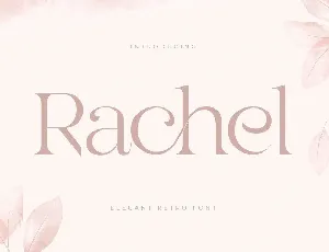 Rachel font