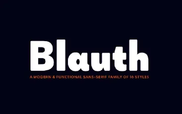 Blauth Family Free font